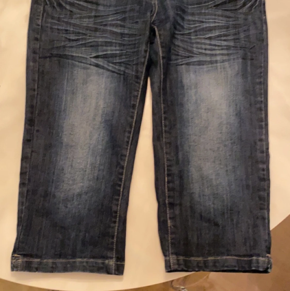 low waisted 3/4 jeans, storlek M/L - 90