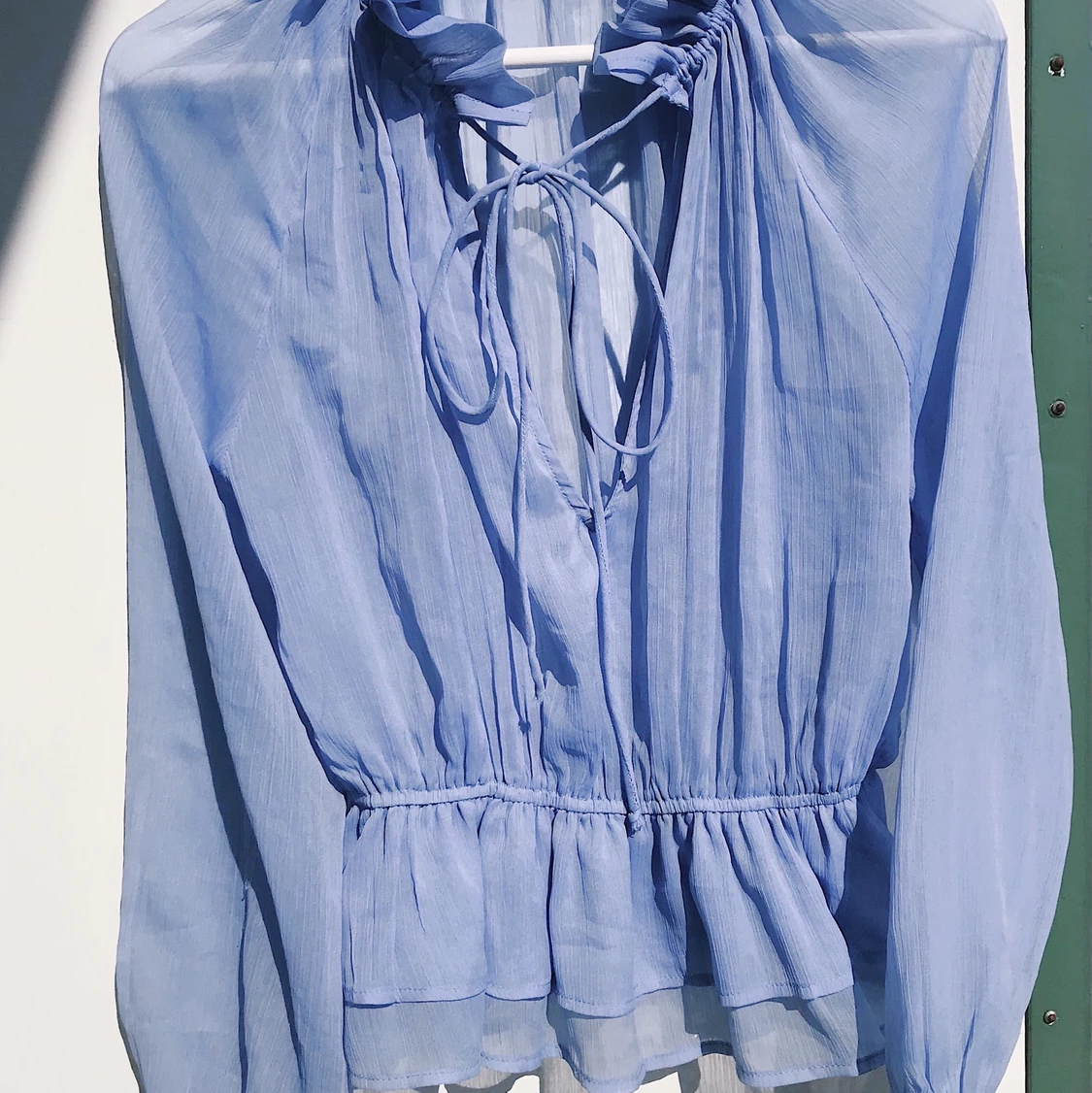 Drömmig ljusblå sommarblus - 90