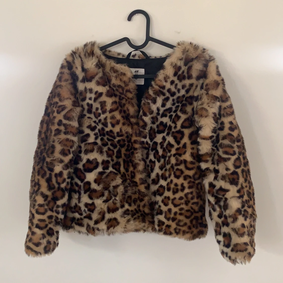 Leopard Mönstrad Pälsjacka  - 90