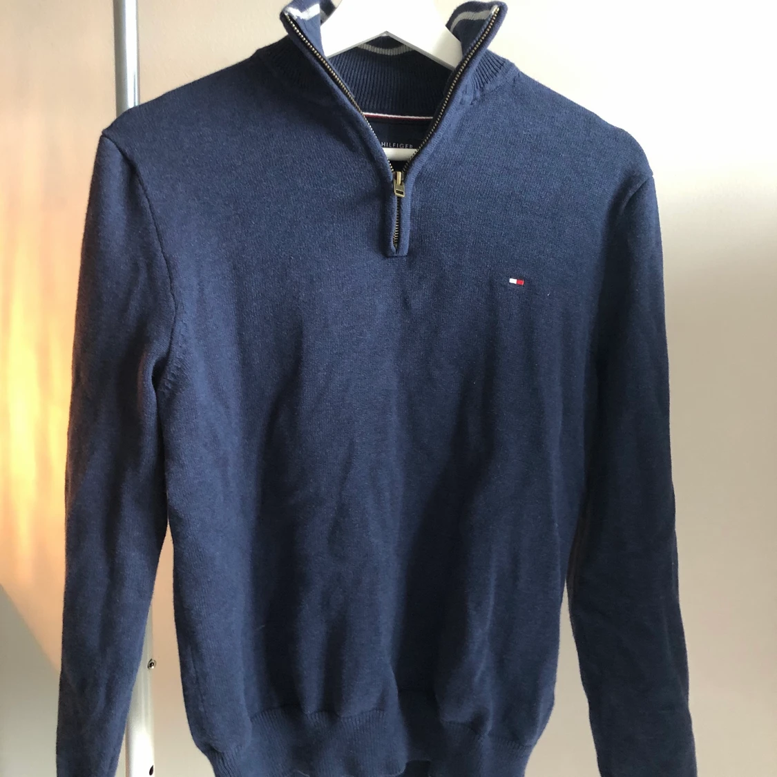 TOMMY HILFIGER Zip-up Sweater, Stl S - 90