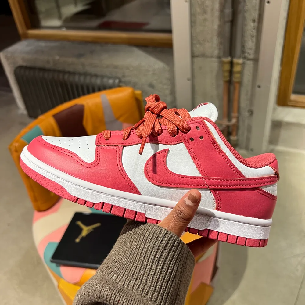 Nike dunk archeo pink i storlek 38. Nyskick. Kvitto medföljer. . Skor.