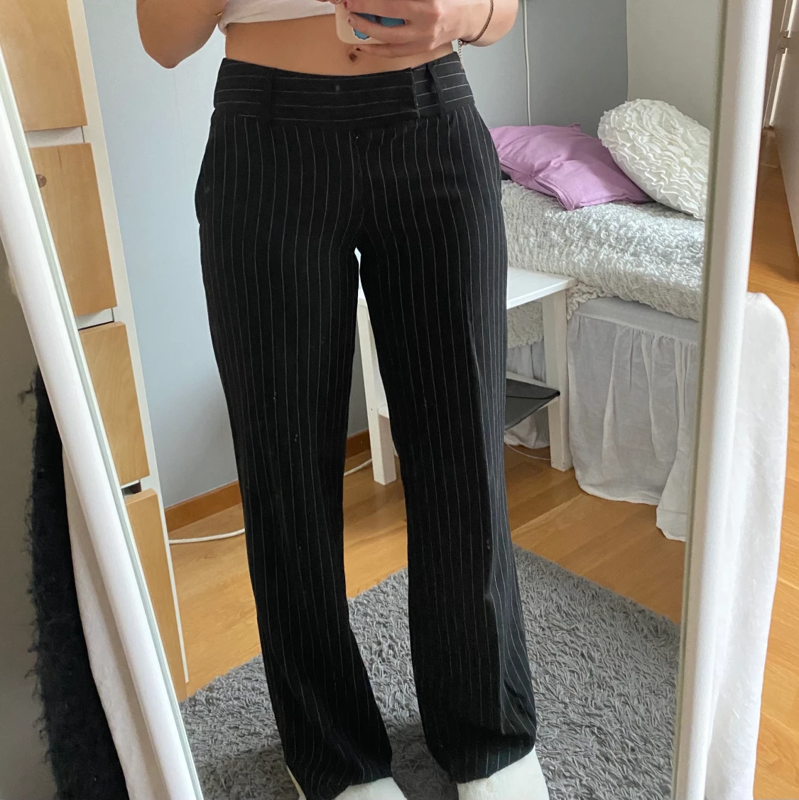 Lågmidjade kostymbyxor - 91