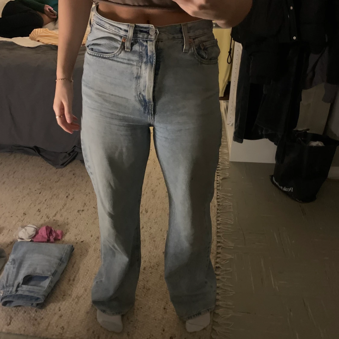 Blåa Levi's Jeans i strl 28. 