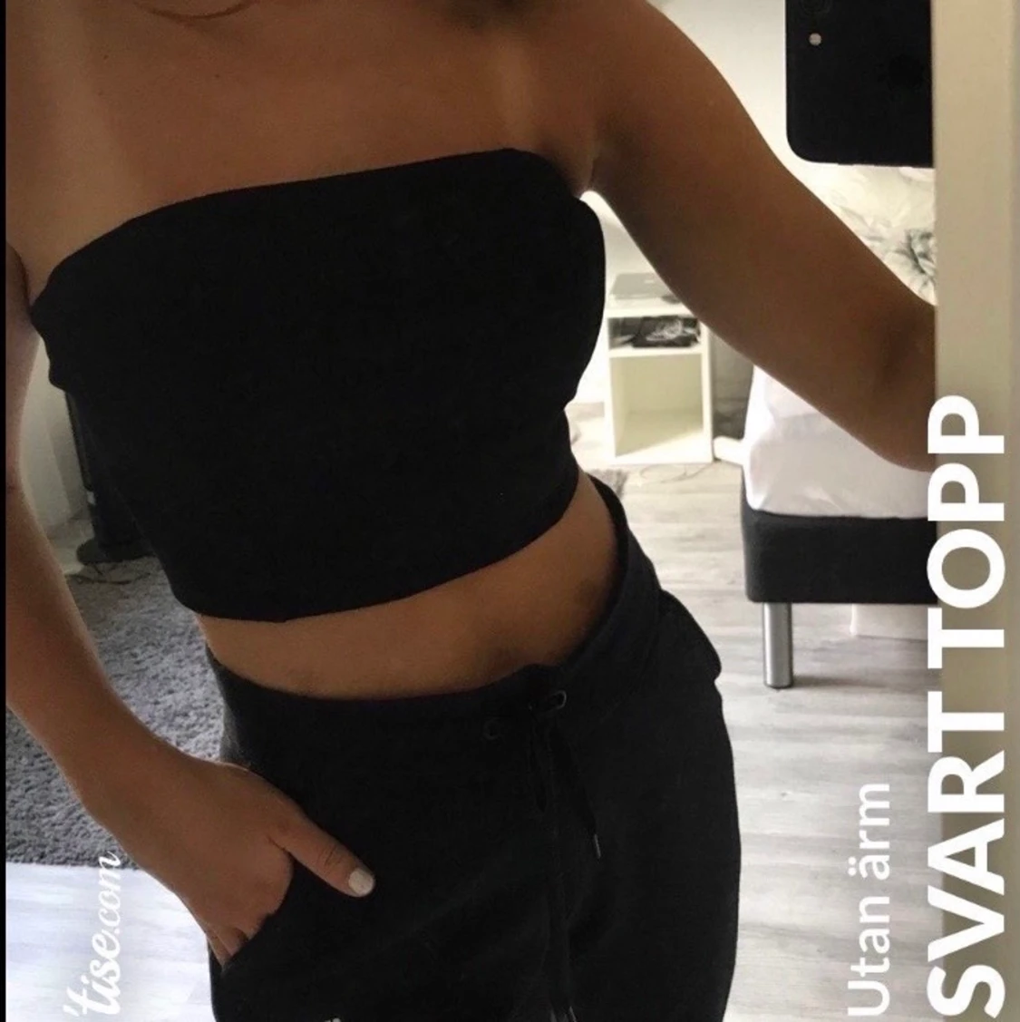 svart topp
