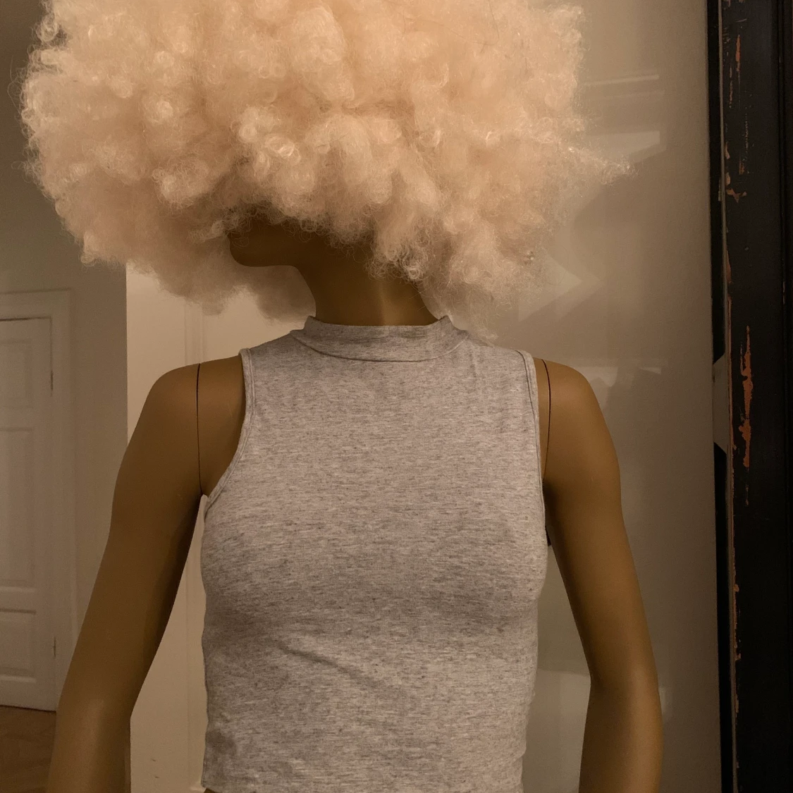 Grått turtleneck linne  - 90