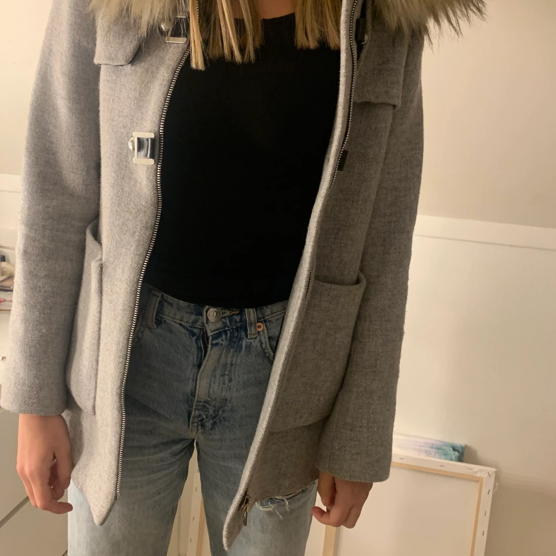 Kappa med päls  - 90