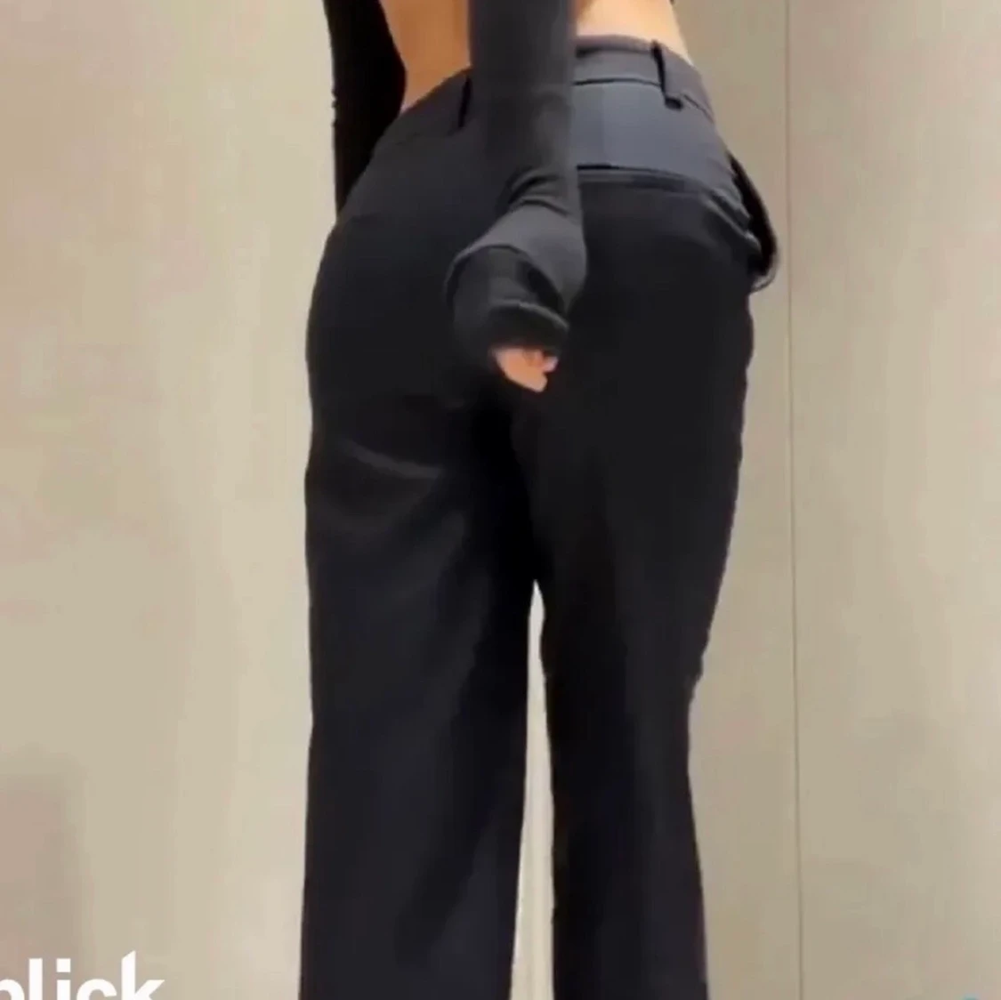 Lågmidjade kostymbyxor