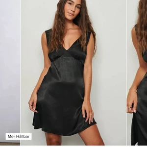 Satin Klänning NAKD - Jätte fin satin klänning från NAKD, använd endast en gång! frakt betalas av köparen💕