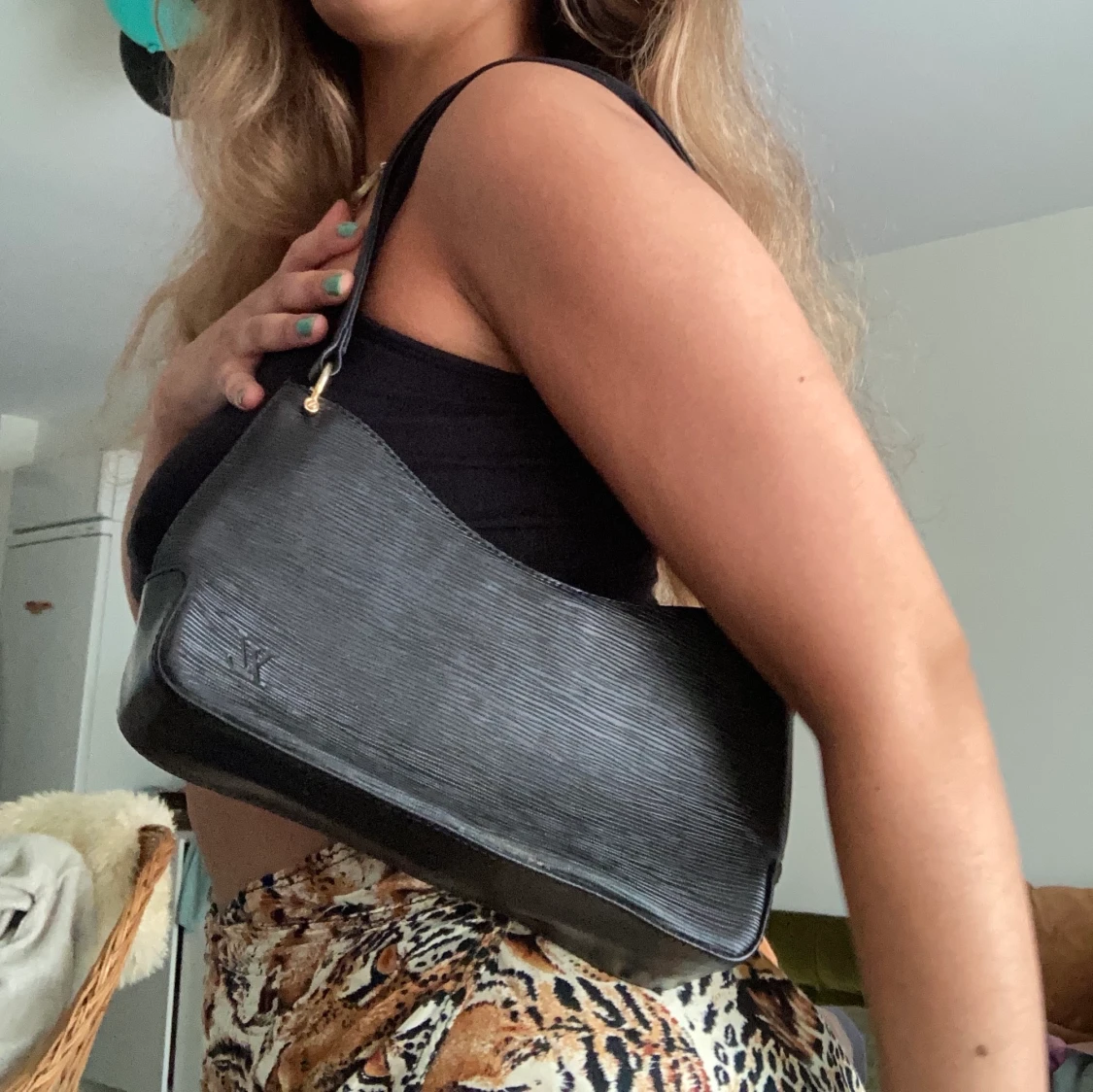 Svart vintage väska  - 90