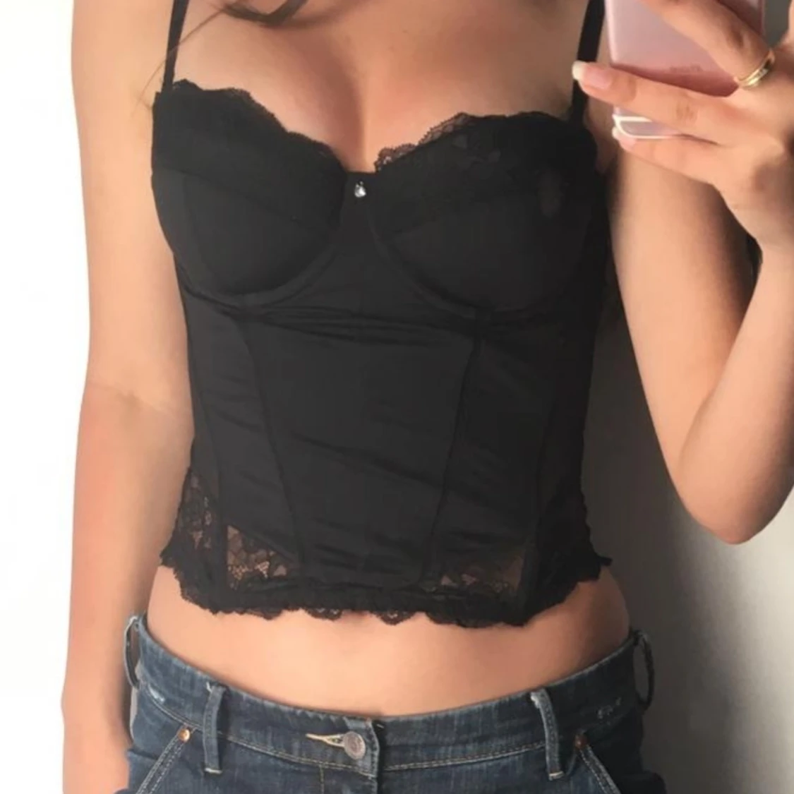 Svart Korsett - 90