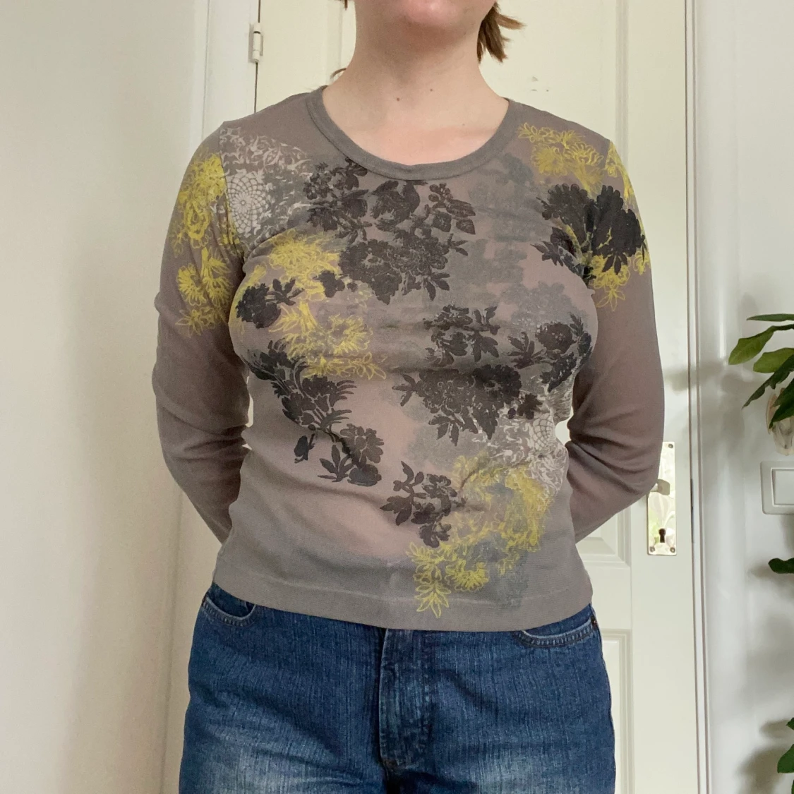 Mönstrad meshtröja