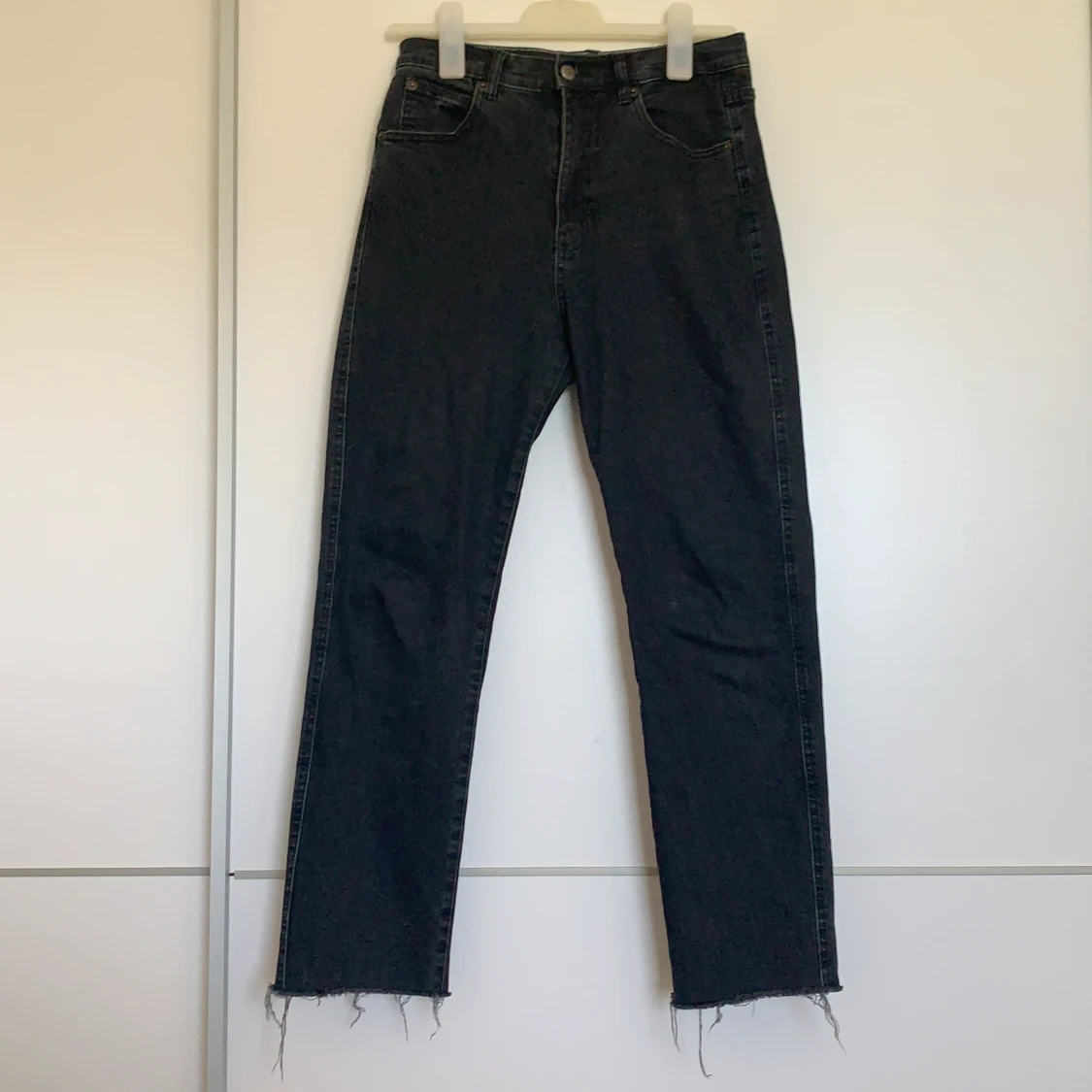 Svarta breda jeans - 90