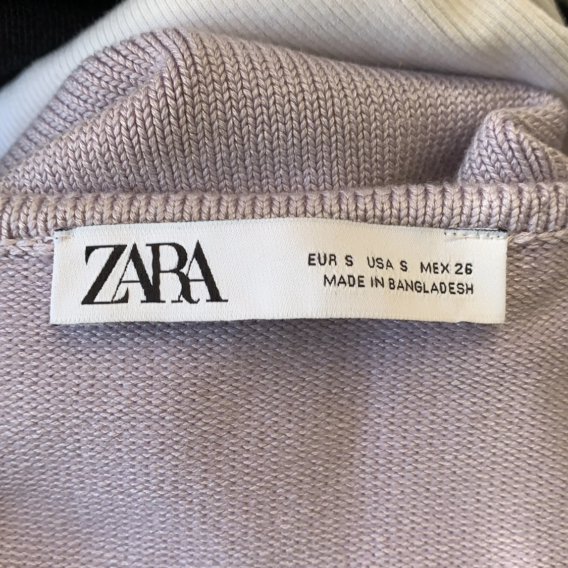 Long sleeve knit wrap top, storlek S - 91