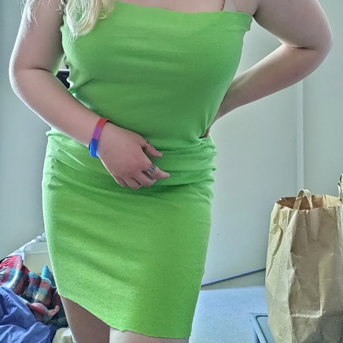 Grön klänning - 90