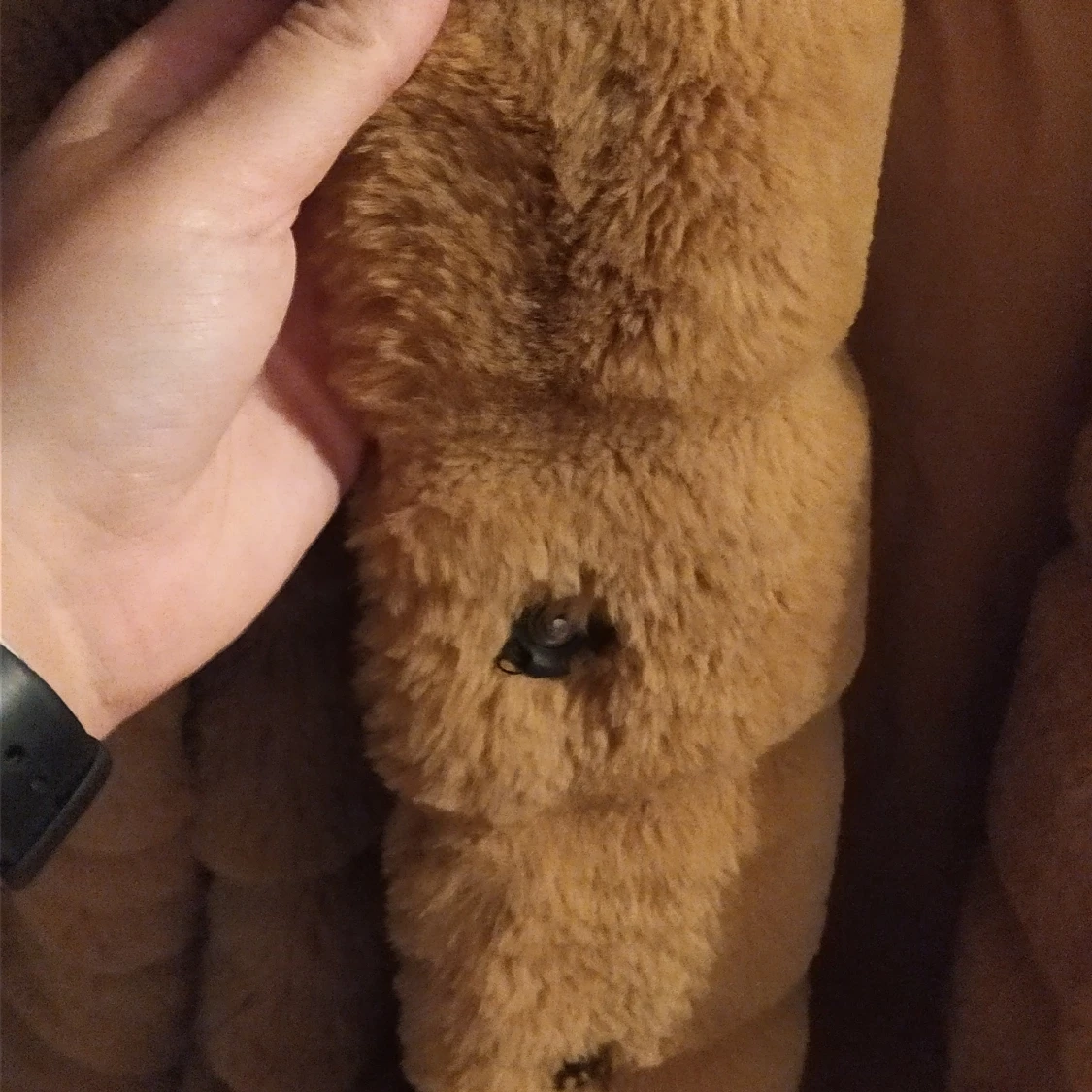 Fluffig jacka senapsgul ca strl L/XL - 91