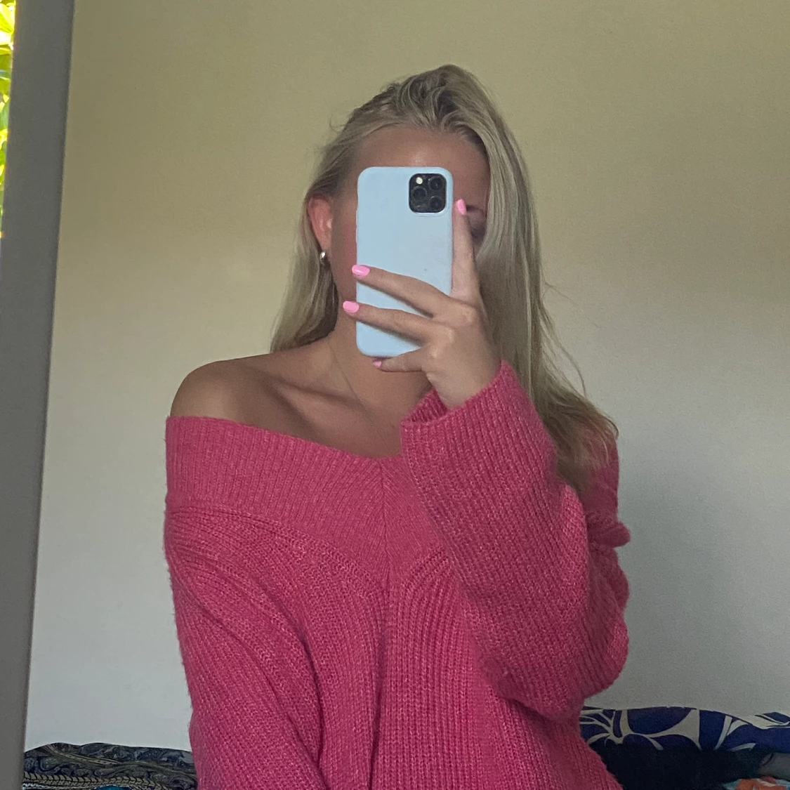 Mysig stickad tröja💖