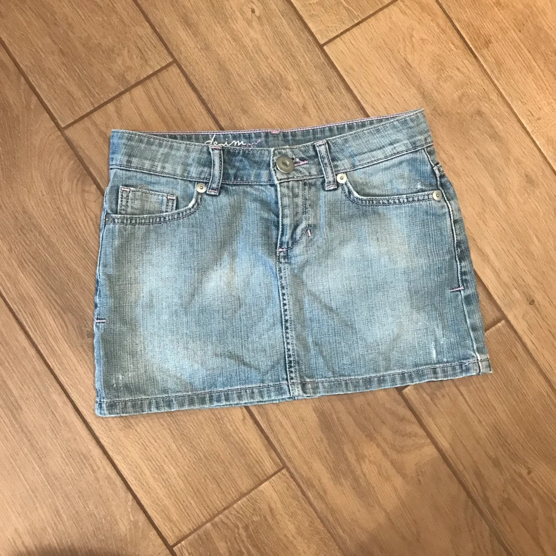 Kort jeans kjol - 90