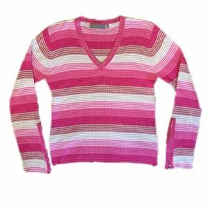 Randig tröja - Rosarandig tröja från Kappahl i stl L. Skriv för fler bilder eller frågor🤍