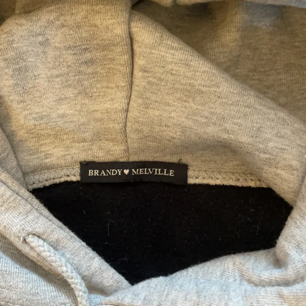 Säljer min jätte fina Brandy Melville hoodie som är använd ett fåtal gånger, finns ingen direkt storlek men jag skulle säga att den är i storlek M ungefär (väldigt oversize) säljer pågrund av att den inte kommer till användning längre!💞frakt ingår inte!. Hoodies.