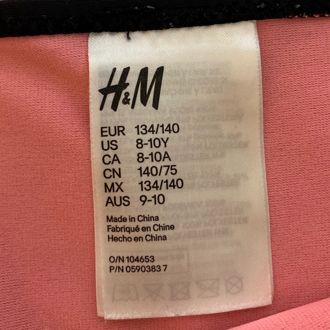 Svart bikiniunderdel  - 90