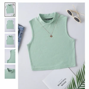 Shein topp - Mintgrön topp från shein, köpte i fel storlek & är endast testad💚☘️ köpare står för fraktkostnaden