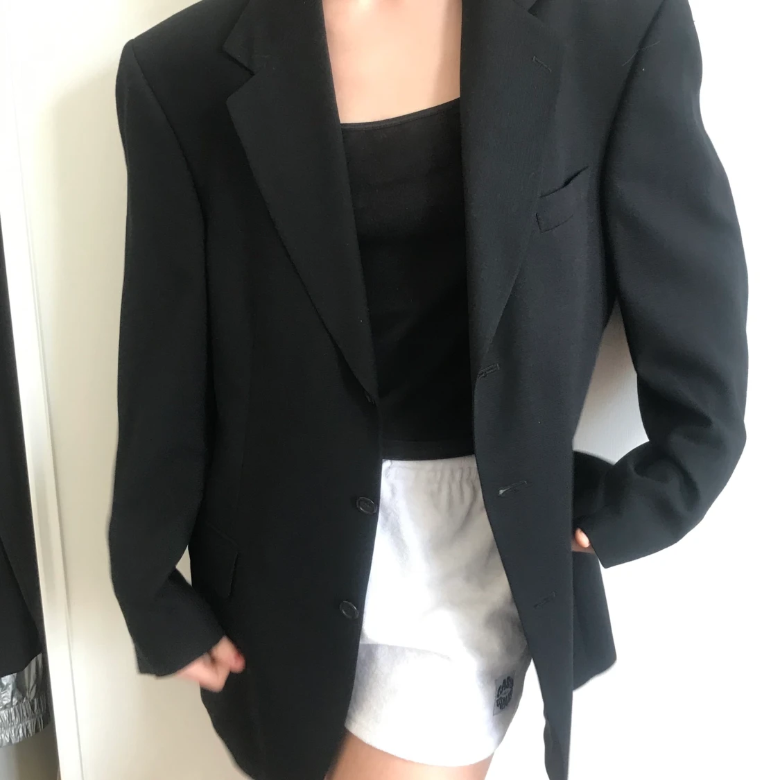 Svart oversize kavaj - 91