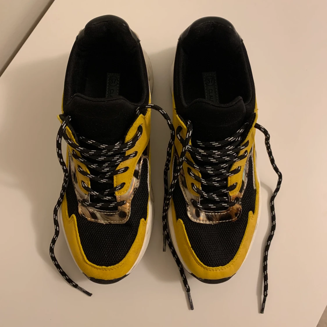 Leopard/gula sneakers - 90