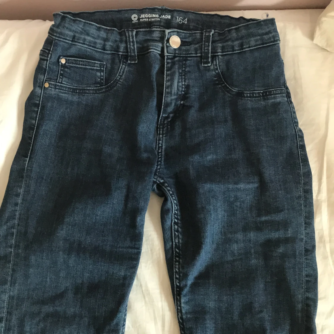 Blåa jeans