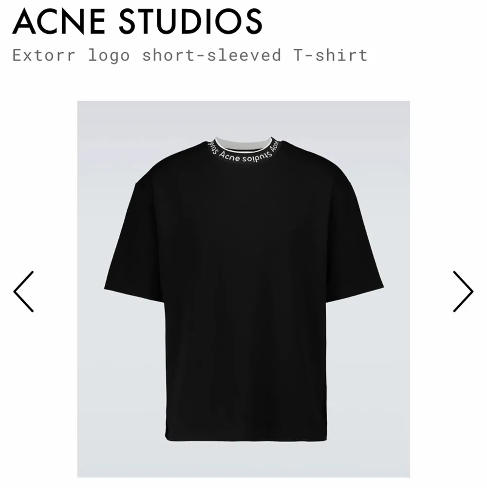 Säljer min pojkväns acne t-shirt i mycket bra skick, det är storlek M men funkar som L🥰 Det är en mycket mysig tröja och i nyskick. Köptes för 1729kr och säljs för mindre än halva priset☺️. Toppar.