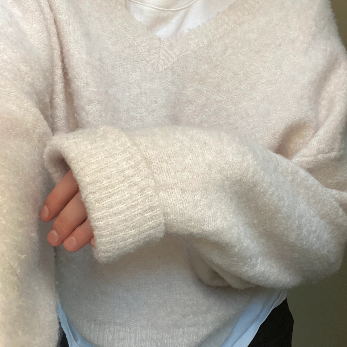 Stickad tröja strl S - 91