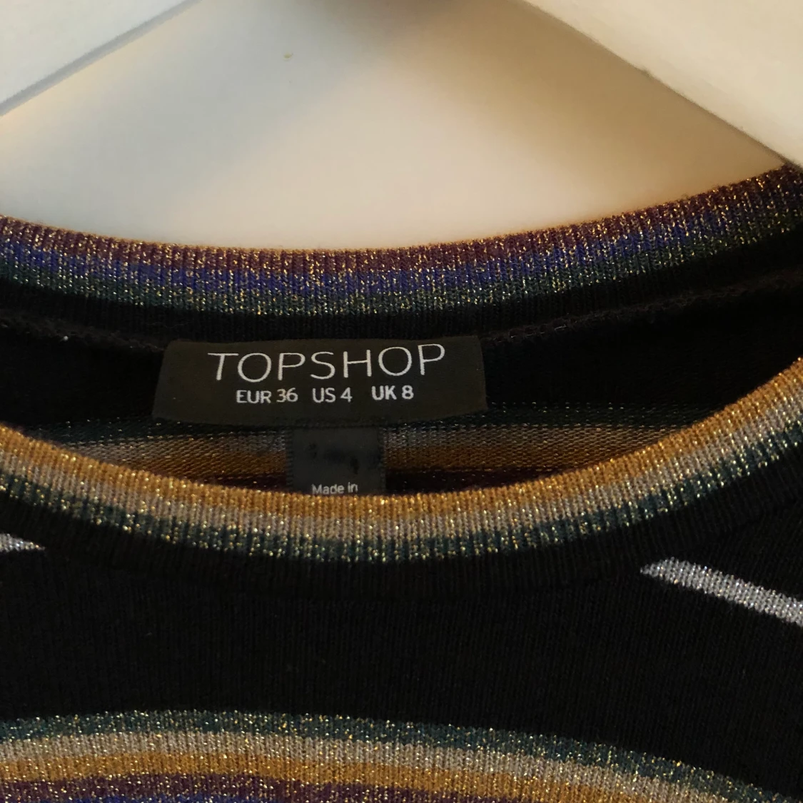 Randig glittrig tröja från Topshop - 90