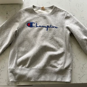 Sweatshirt - Ljusgrå sweatshirt från champion i storlek S. Köpte här på plick så vet inte hur mycket den är använd men skicket är väldigt bra! Säljer då den var något liten för mig.