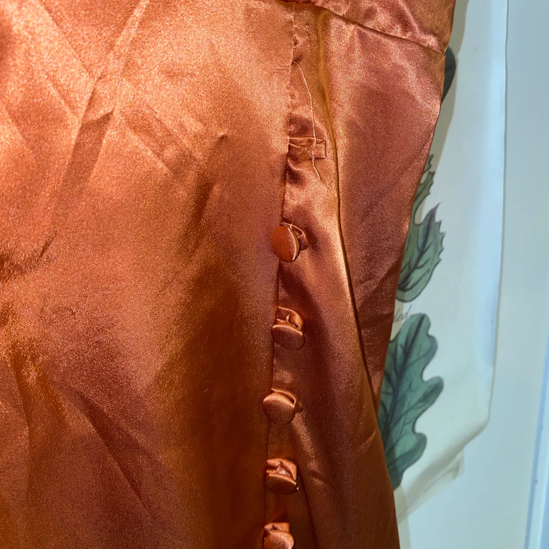 Lång silkesklänning - 90