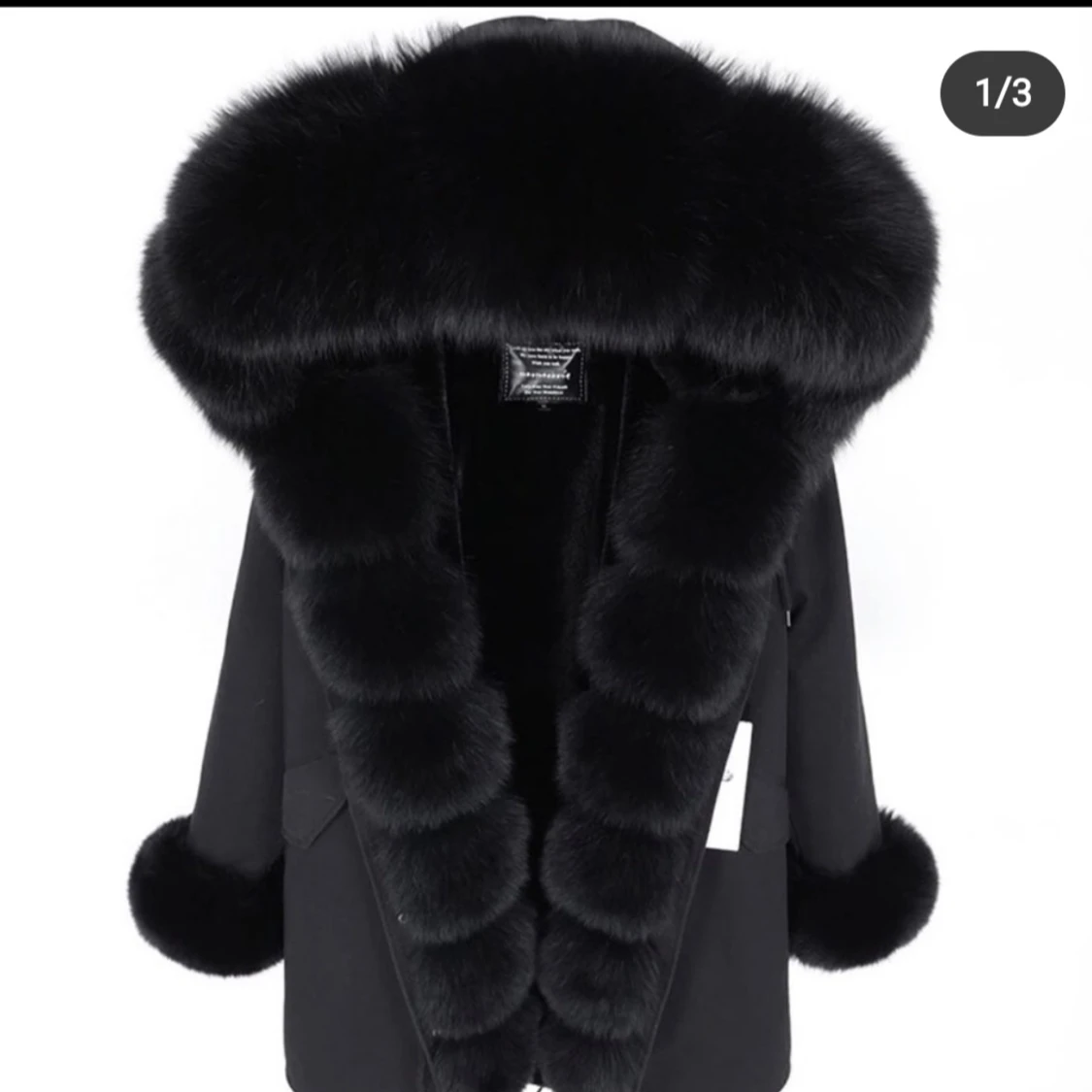 Naya parka jacka svart, stl L