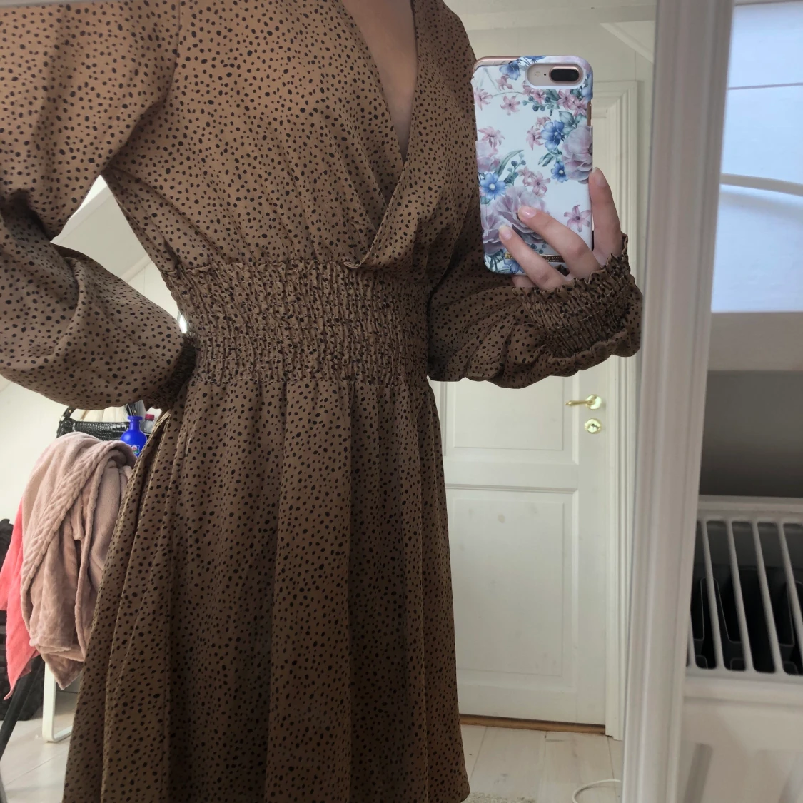 Jätte fin brun klänning  - 90