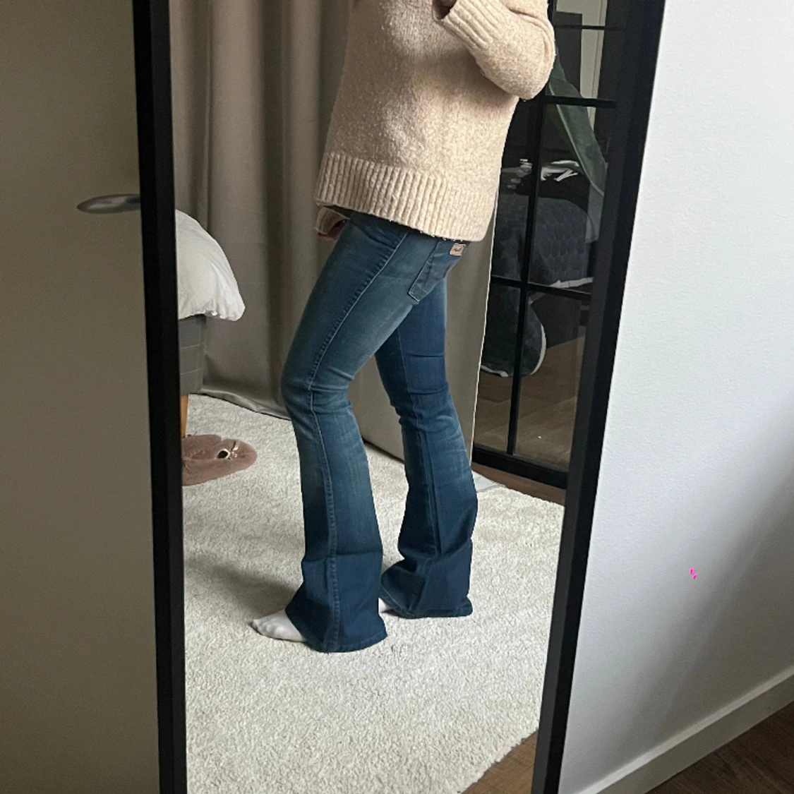 Lågmidjade bootcut jeans - 91