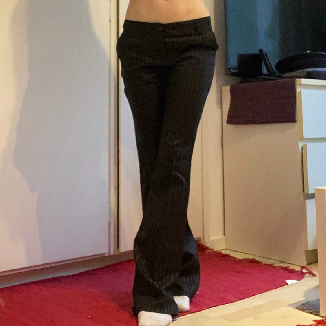 Lågmidjade kostymbyxor  - 90