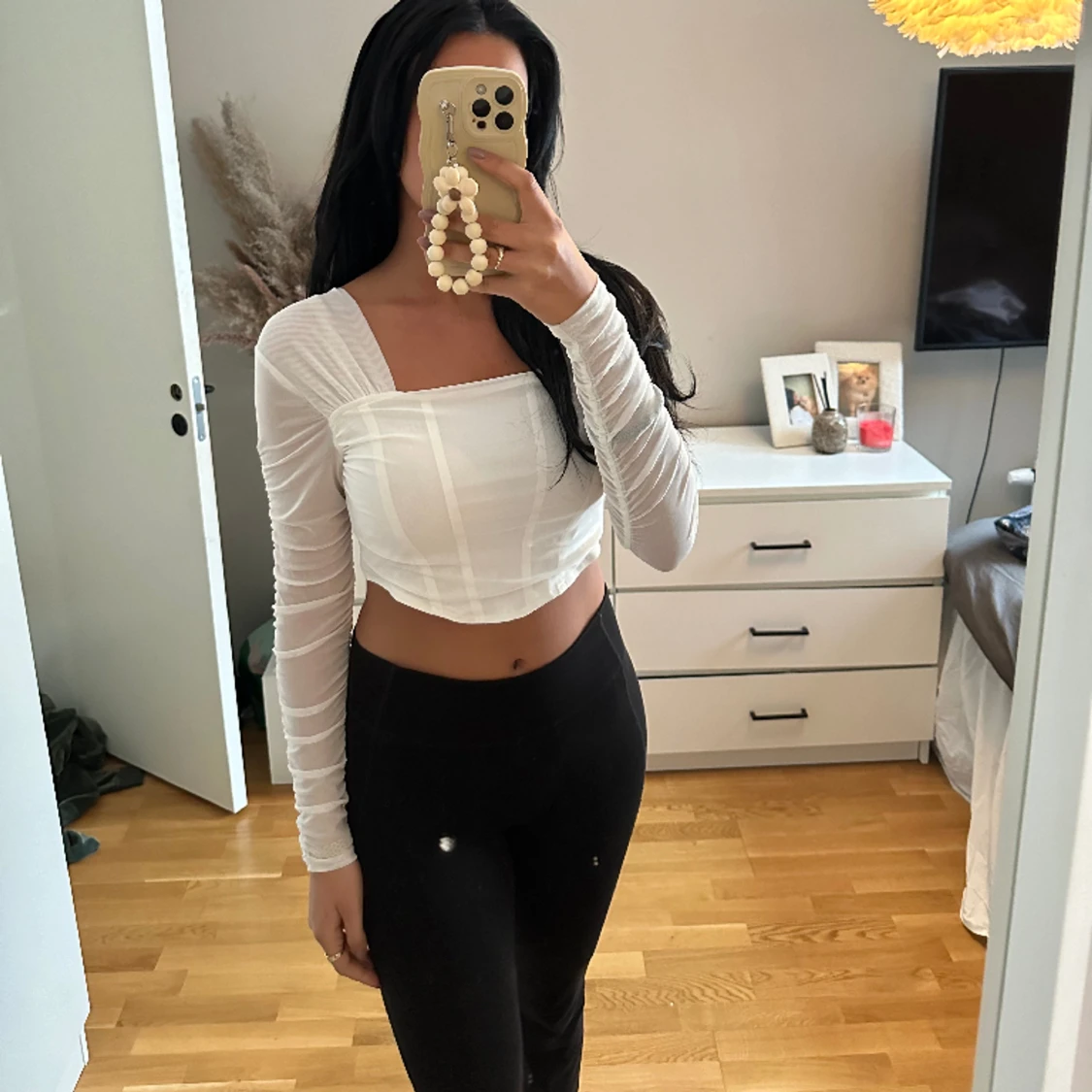 Vit mesh tröja - 91