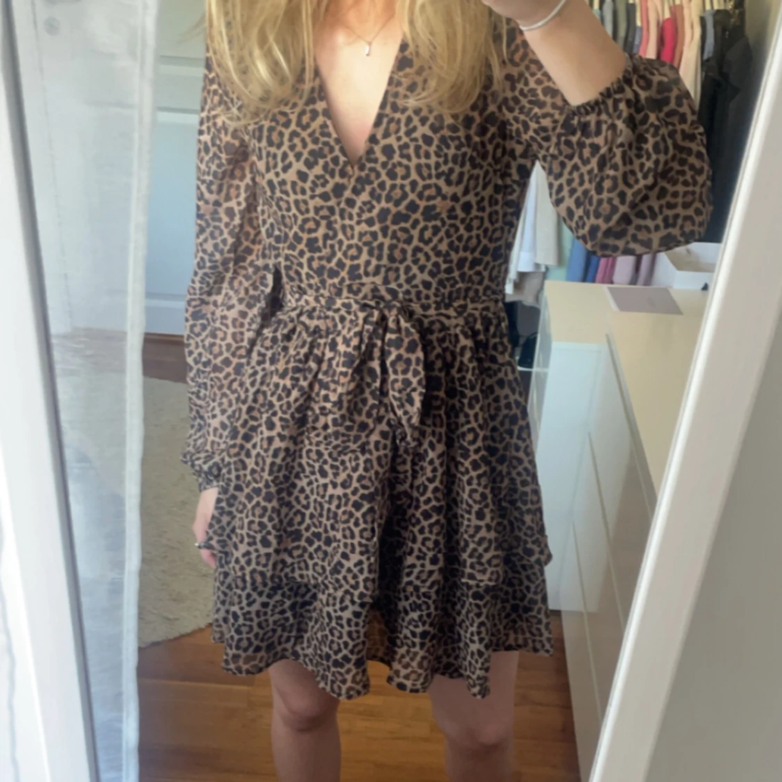 Leopardklänning strl 36 - 90