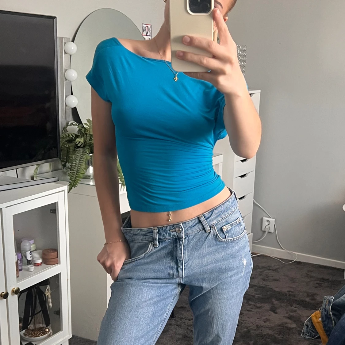 Topp med öppen rygg - 90