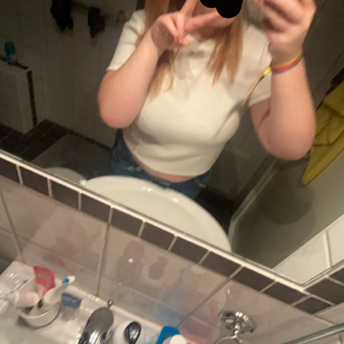 Jättefin stickad t-shirt 