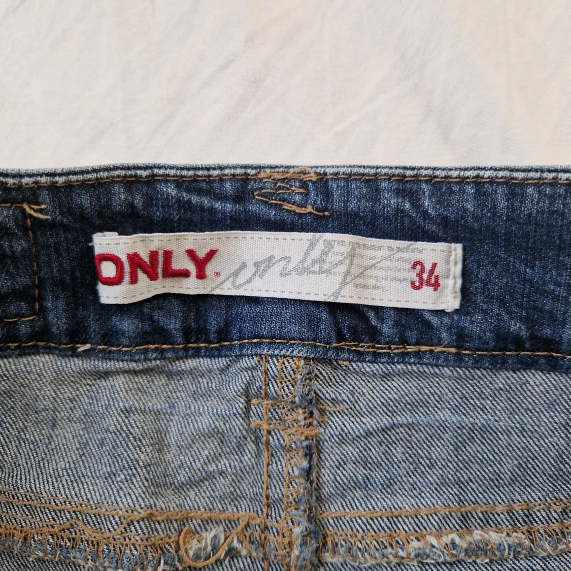 Lågmidjad only jeanskjol - 92