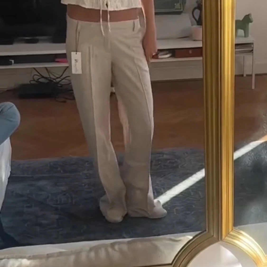 Lågmidjade byxor - 90