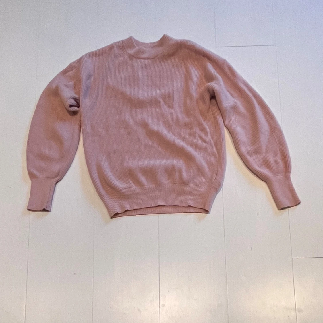 Rosa stickad tröja - 90