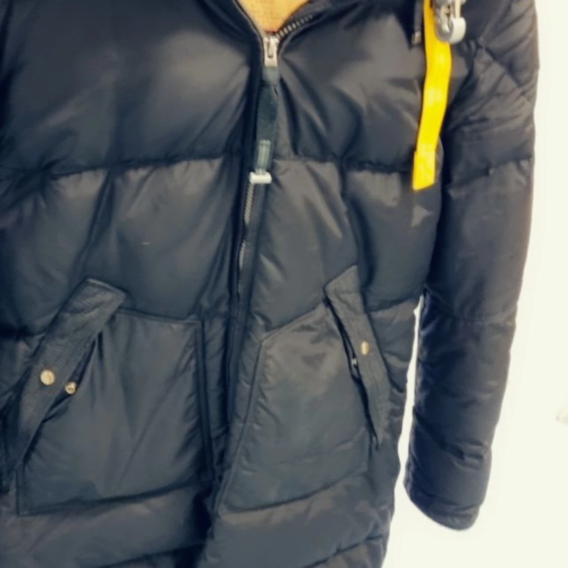 Äkta Svart lång dunjacka från Parajumper  Longbear L - 93