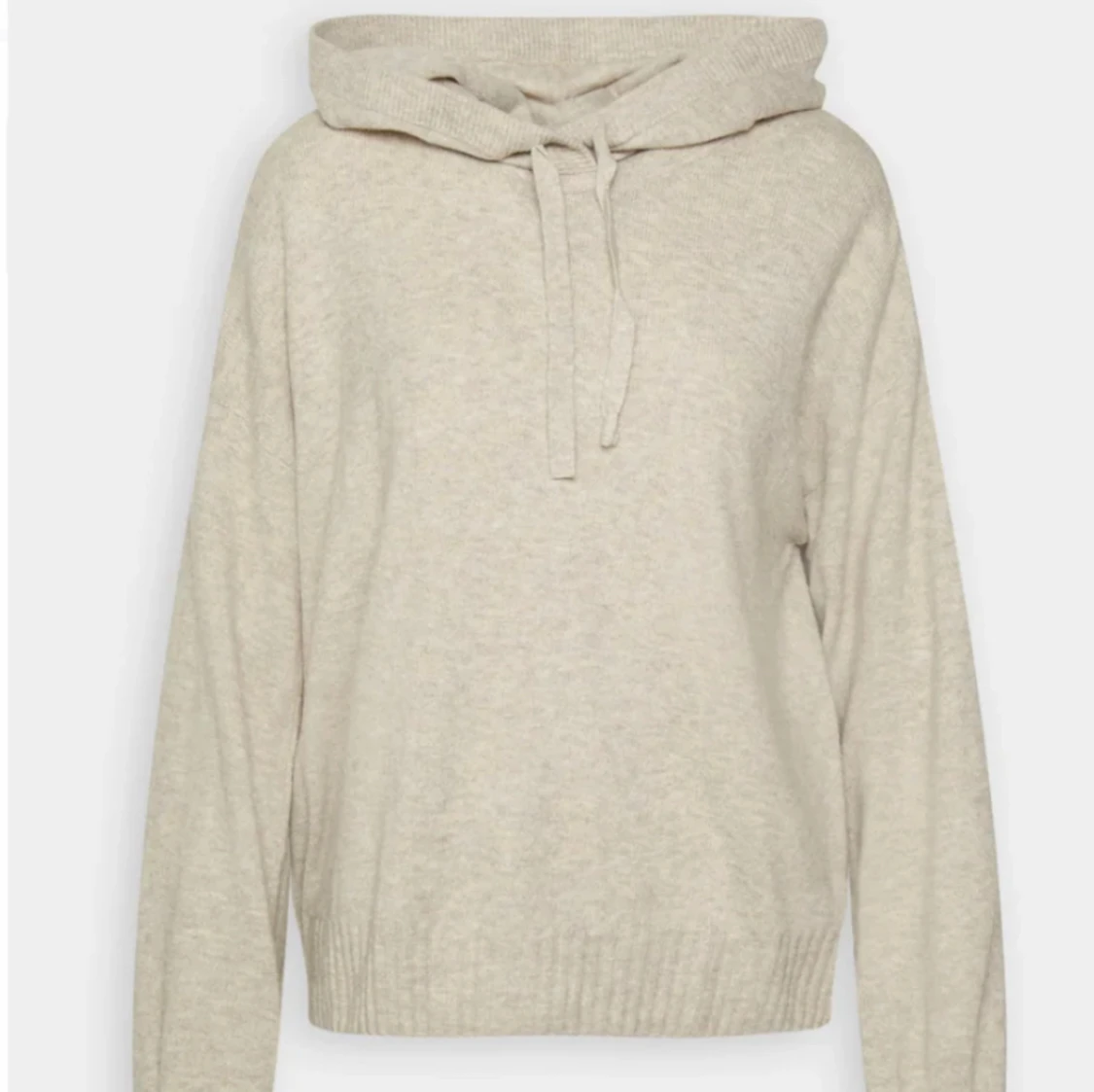 Stickad hoodie