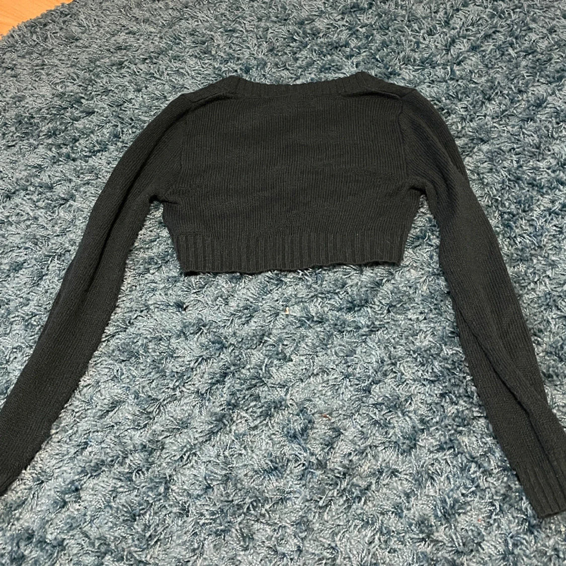 Grön långärmad croptop - 90