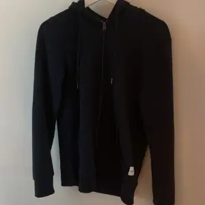 Jack & Jones zip hoodie blå