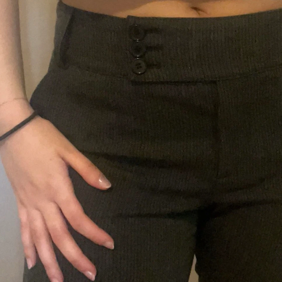Lågmidjade kostymbyxor 