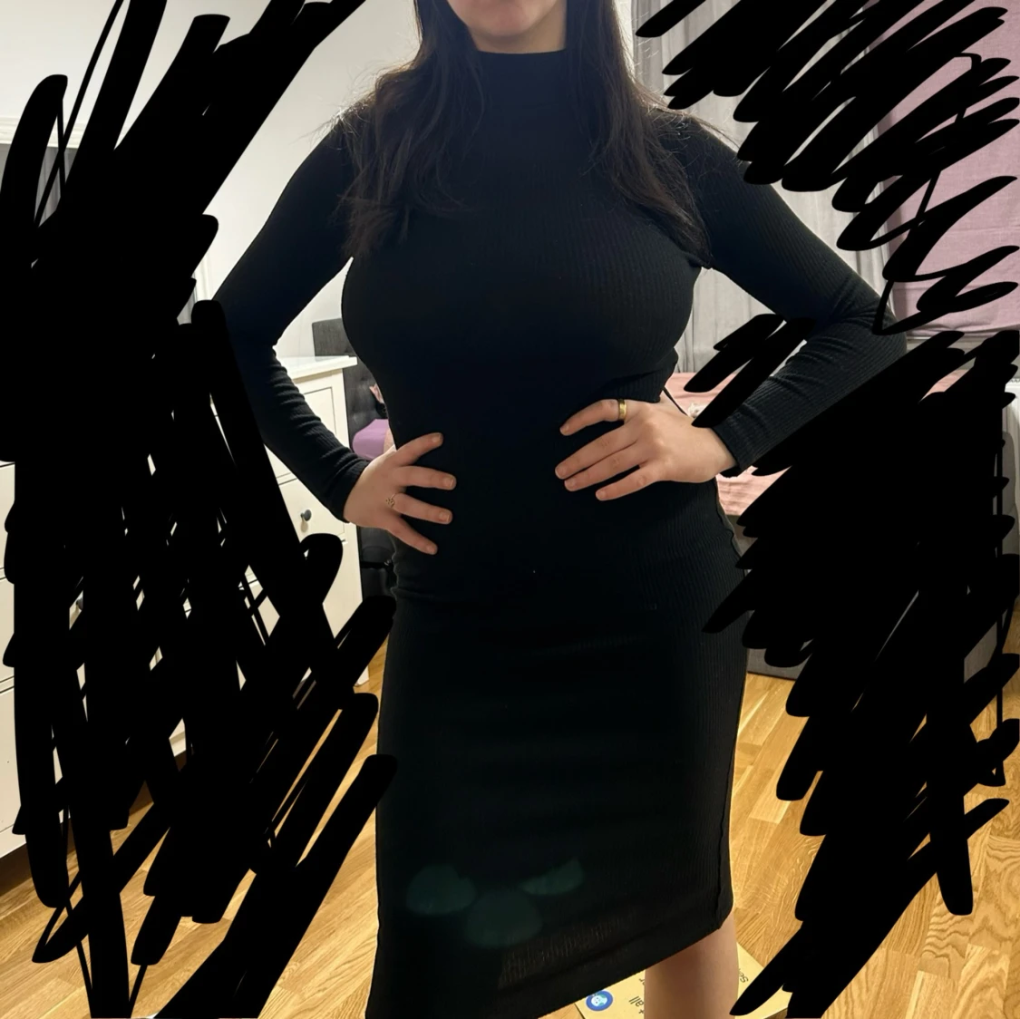 Mango stickad klänning  - 90